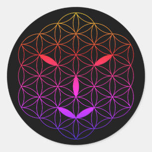 Heilig gezicht - Arcturian 02, CF-Tr. Ronde Sticker