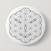 Heilig Gezicht - Arcturian, Bl-Tr. Ronde Button 7,6 Cm (Voorkant)