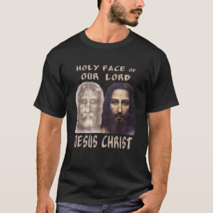 Heilig Gezicht Onze Heer Jezus Christus Lijkwade T T-shirt