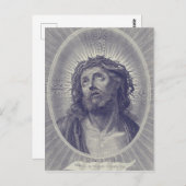 Heilig gezicht van Jezus Briefkaart (Voorkant / Achterkant)