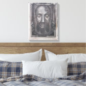 Heilig gezicht van Jezus Canvas Afdruk (Insitu (Slaapkamer))