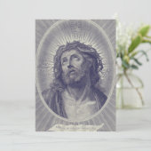 Heilig gezicht van Jezus Kaart (Staand voorkant)