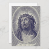 Heilig gezicht van Jezus Kaart (Voorkant / Achterkant)
