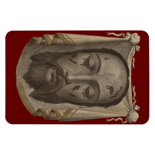 Heilig gezicht van Jezus Magneet (Horizontaal)