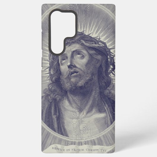 Heilig gezicht van Jezus Samsung Galaxy Hoesje (Achterkant)