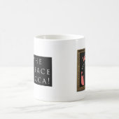 Heilig gezicht van Lucca! Gewoon zwart Koffiemok (Center)