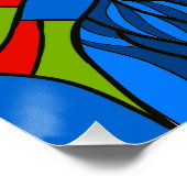 heilig glas-in-lood ontwerp procreate handtekening perfect poster (Hoek)