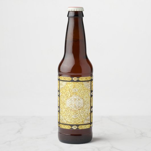 Heilig goud vallen bier etiket (Voorkant)