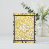 Heilig goud vallen briefkaart (Staand voorkant)