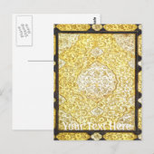 Heilig goud vallen briefkaart (Voorkant / Achterkant)