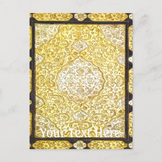 Heilig goud vallen briefkaart (Voorkant)
