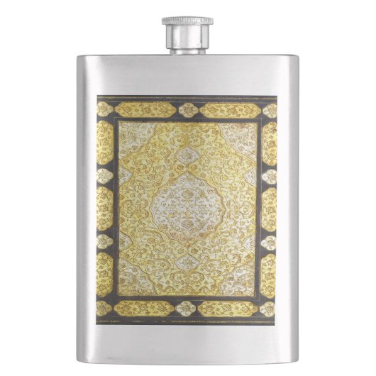 Heilig goud vallen heupfles (Voorkant)