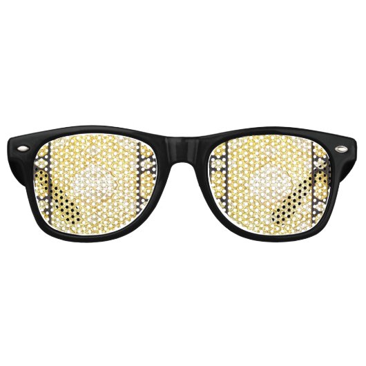 Heilig goud vallen retro zonnebril (Voorkant)