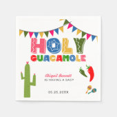 Heilig Guacamole Fiesta Baby shower Cute Colorful Servet (Voorkant)