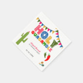 Heilig Guacamole Fiesta Baby shower Cute Colorful Servet (Hoek)