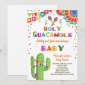 Heilig Guacamole Fiesta Baby shower nodigt Mexicaa Kaart (Voorkant / Achterkant)