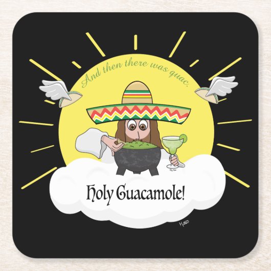 Heilig Guacamole Square Paper Onderzetter (Voorkant)
