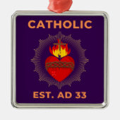Heilig Hart 33 Katholiek Ornament (Voorkant)
