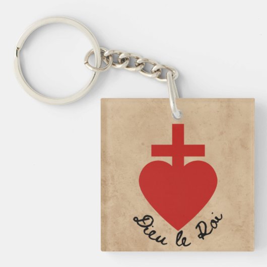 Heilig Hart Acryl Sleutelhanger (Voorkant)