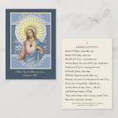 Heilig Hart Anima Christi Gebed Visitekaartje (Voorkant / Achterkant)