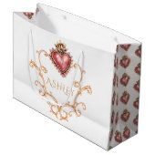 Heilig Hart Barok Gepersonaliseerd Groot Cadeauzakje (Voorkant Gekanteld)