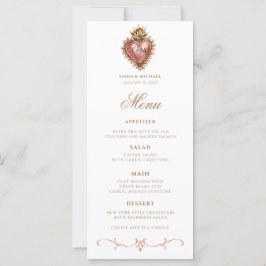 Heilig Hart Barok Monogram Diner Menu