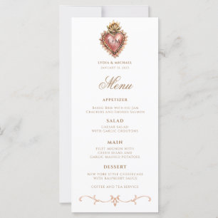 Heilig Hart Barok Monogram Diner Menu