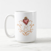 Heilig Hart Barok Monogram Koffiemok (Links)