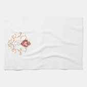 Heilig Hart Barok Monogram Theedoek (Horizontaal)