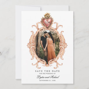 Heilig Hart Barok Save the Date Kaart