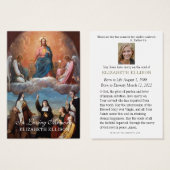 Heilig Hart Begrafenis Gebed Kaart (Voorkant /achterkant)