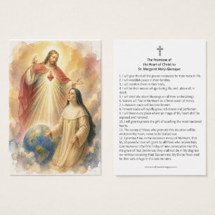 Heilig Hart Beloften H. Margaretha Maria Heilige Visitekaartje