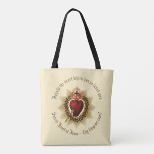 Heilig Hart Canvas tas