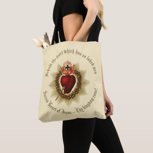 Heilig Hart Canvas tas (Dichtbij)