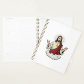 Heilig Hart Devotioneel Vintage Graveerkunst Ontwe Planner (Display)