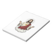 Heilig Hart Devotioneel Vintage Gravure Ontwerp_1 Notitieblok (Linkerzijde)