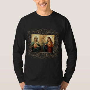 Heilig Hart en Onbevlekt Hart Beeld Jezus en T-shirt