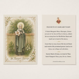 Heilig Hart Gebed van de H. Margareta Maria Visitekaartje