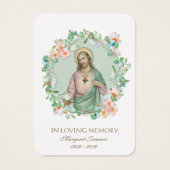 Heilig hart Heilige Heilige Stoel Visitekaartje (Voorkant)