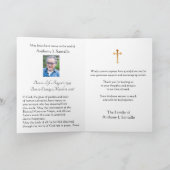 Heilig Hart Jesus Catholic Condolence Thank You Bedankkaart (Binnen)