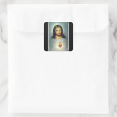 Heilig Hart Jezus Christus Briefpapier Envelop Vierkante Sticker (Tas)