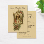 Heilig Hart Jezus Dagelijkse Ochtend Het aanbieden Visitekaartje (Bureau)