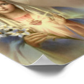 Heilig hart Jezus Immacularis Mary Religieuze Poster (Hoek)