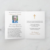 Heilig hart Jezus Katholiek condoleances Dankuwel Bedankkaart (Binnen)