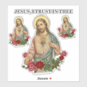 Heilig Hart Jezus Religieus Goddelijk Genade Vertr Sticker (Vel)
