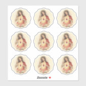 Heilig Hart Jezus Religieuze Goddelijke Barmhartig Sticker (Vel)