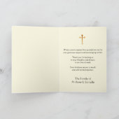 Heilig Hart Jezus Rozen condoleances Dank u Bedankkaart (Binnen)