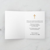 Heilig hart katholiek condoleances Dank u Bedankkaart (Binnen)