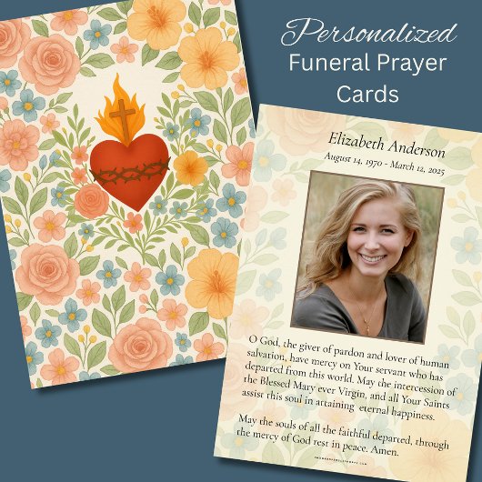 Heilig Hart Katholieke begrafenisgebedsmonument Aankondiging