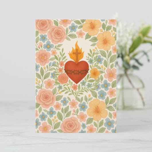 Heilig Hart Katholieke begrafenisgebedsmonument Aankondiging (Staand voorkant)